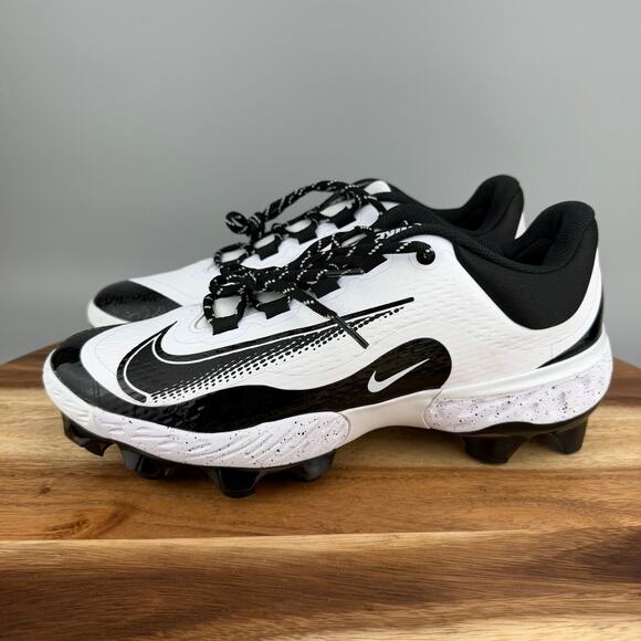Nike Alpha Huarache Elite 4 Low MCS Men\'s Size 10.5 White Baseball FD6255 108 main image 6